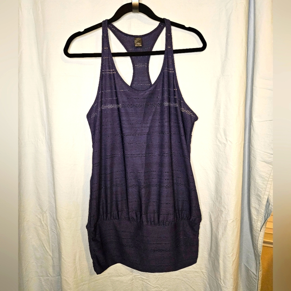 prAna Ambrosia Racerback Tank in Purple/Blue - Size L